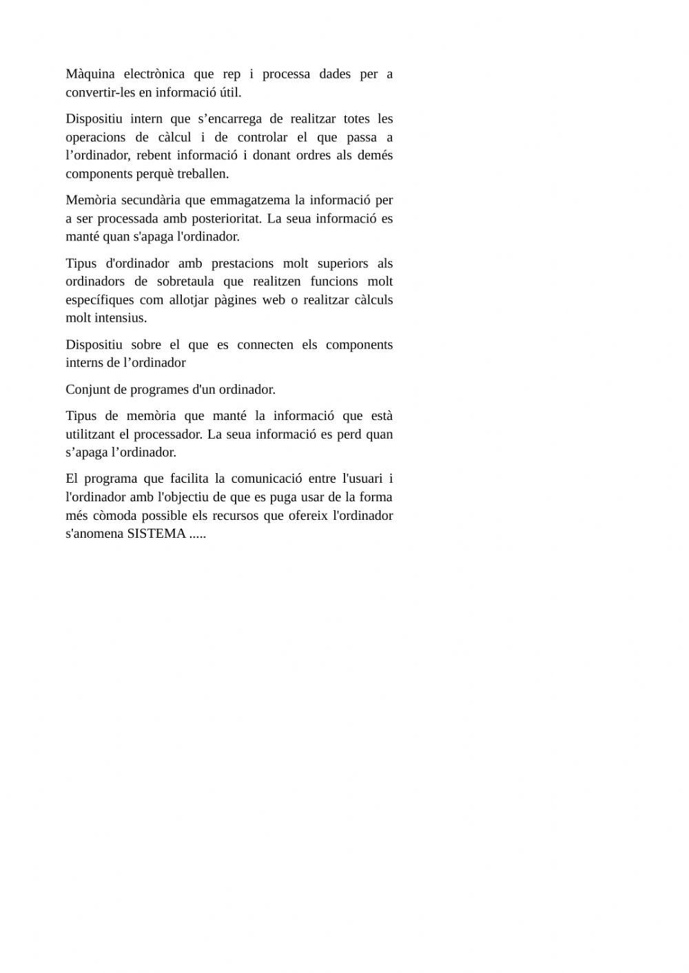 Components ordinador