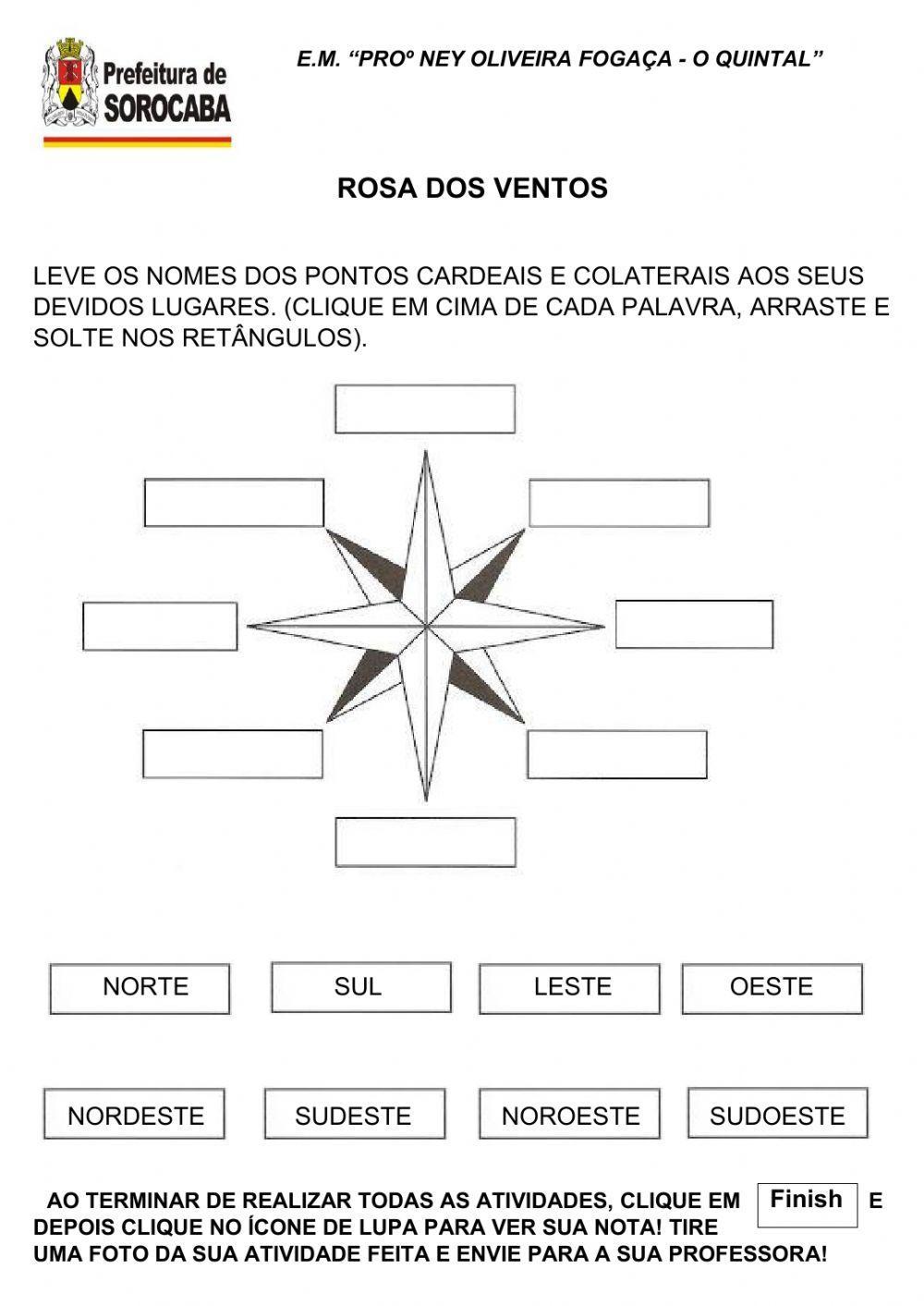 Pontos cardeais e colaterais