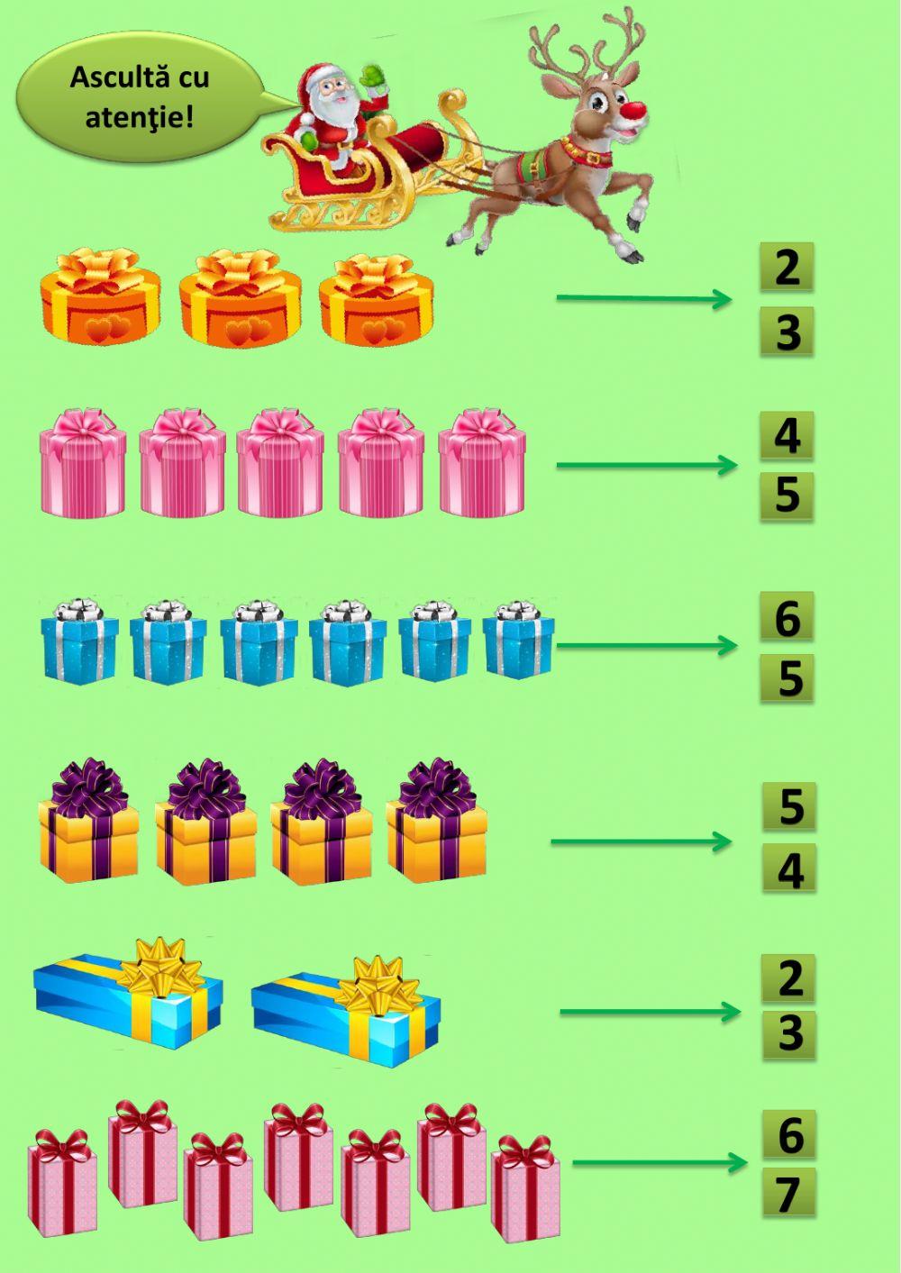 Numără cadourile!