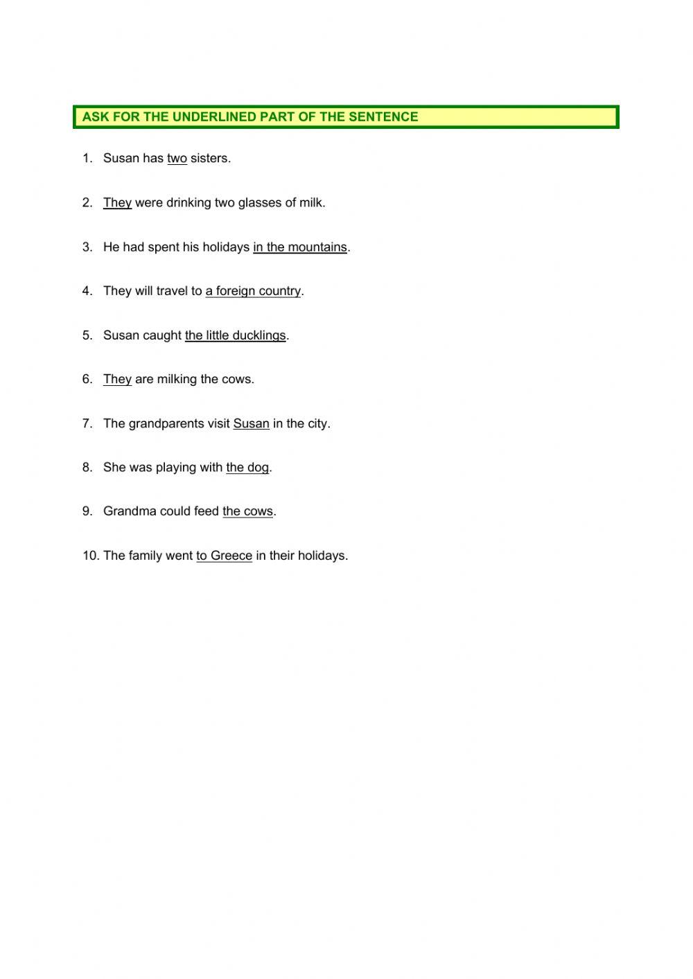 Present & Past Tenses