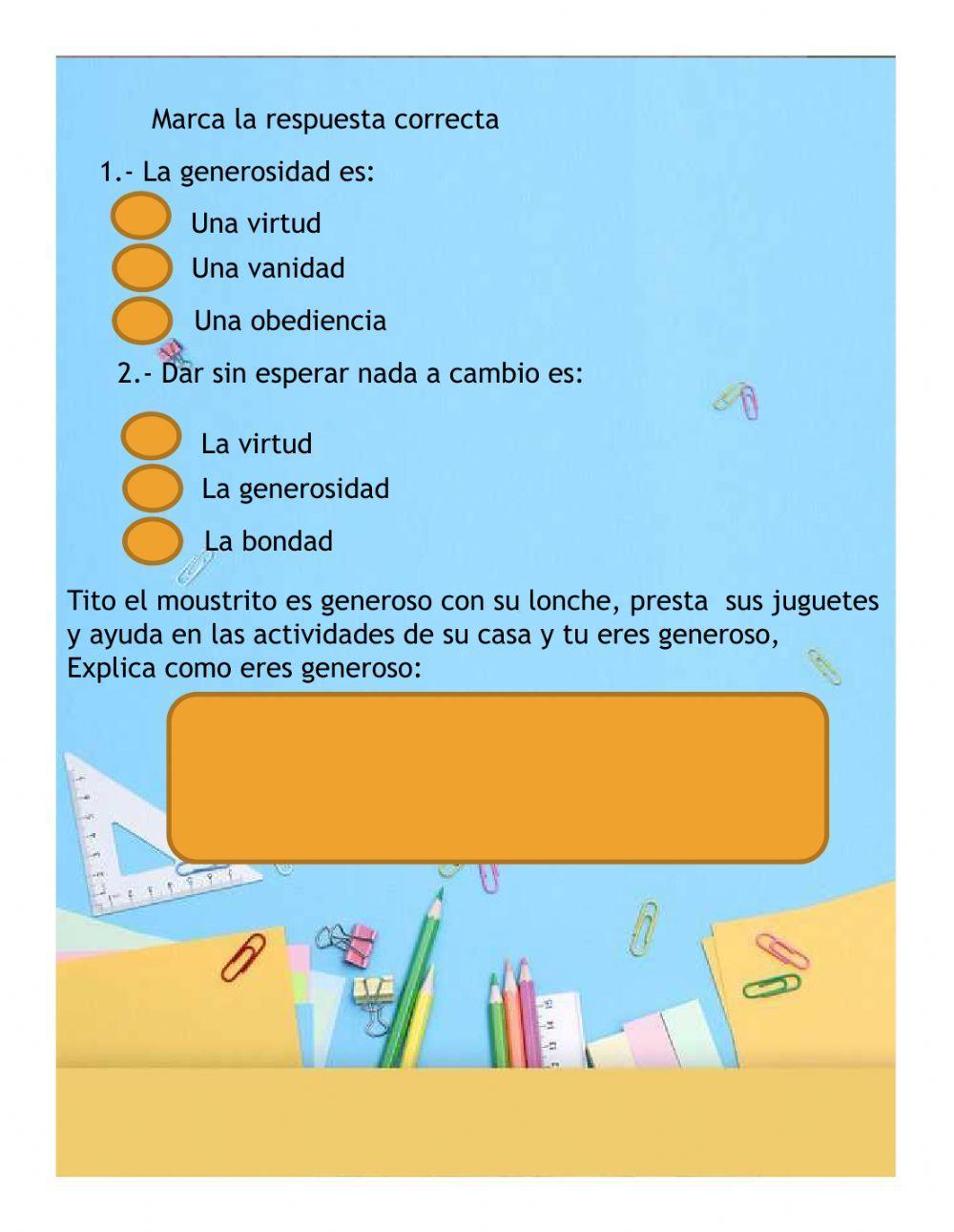 Valor de la generosidad