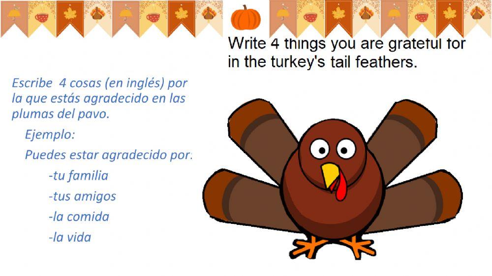 Thanksgiving Day Vocabulary
