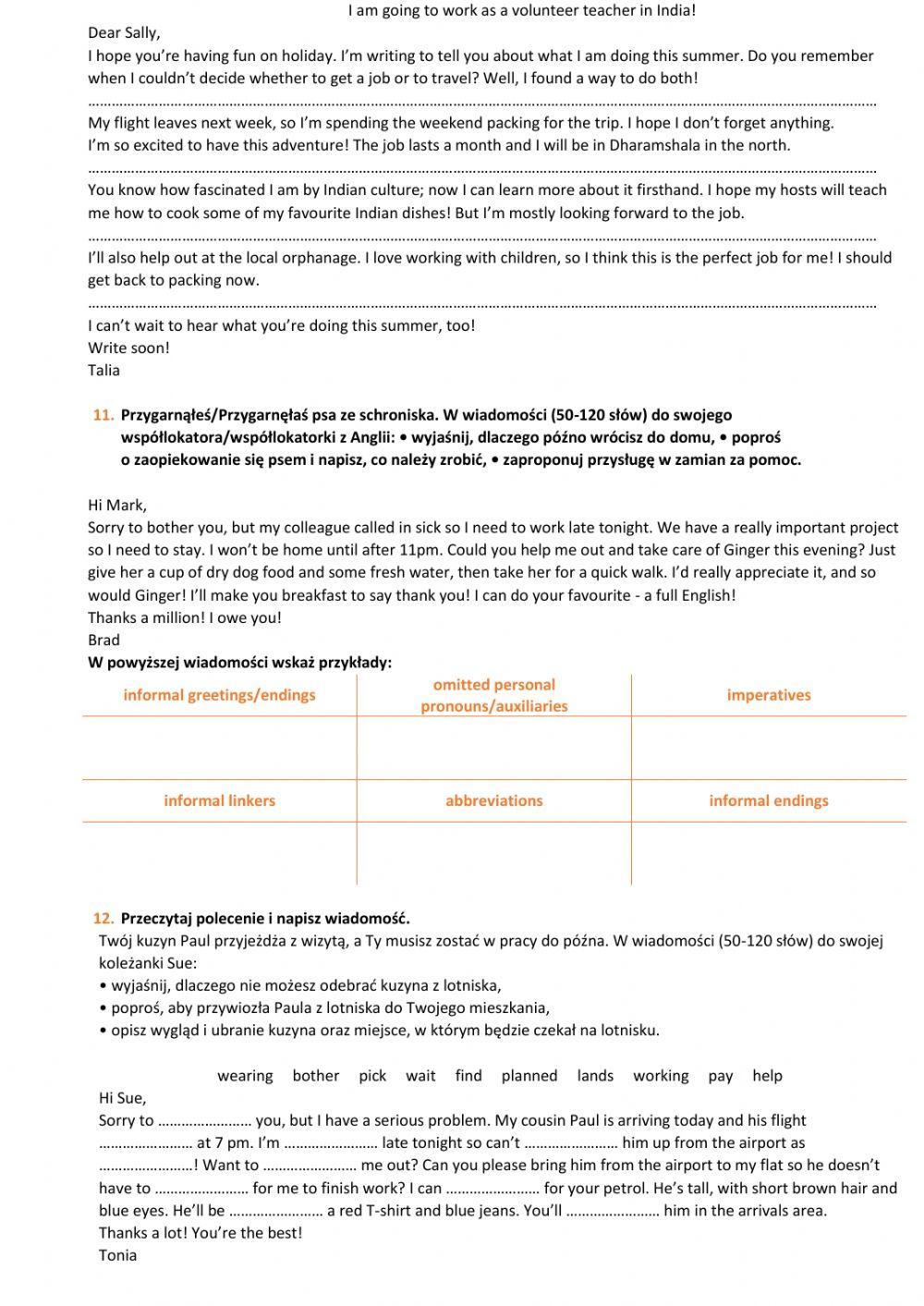E8 U4 Exam Skills Work