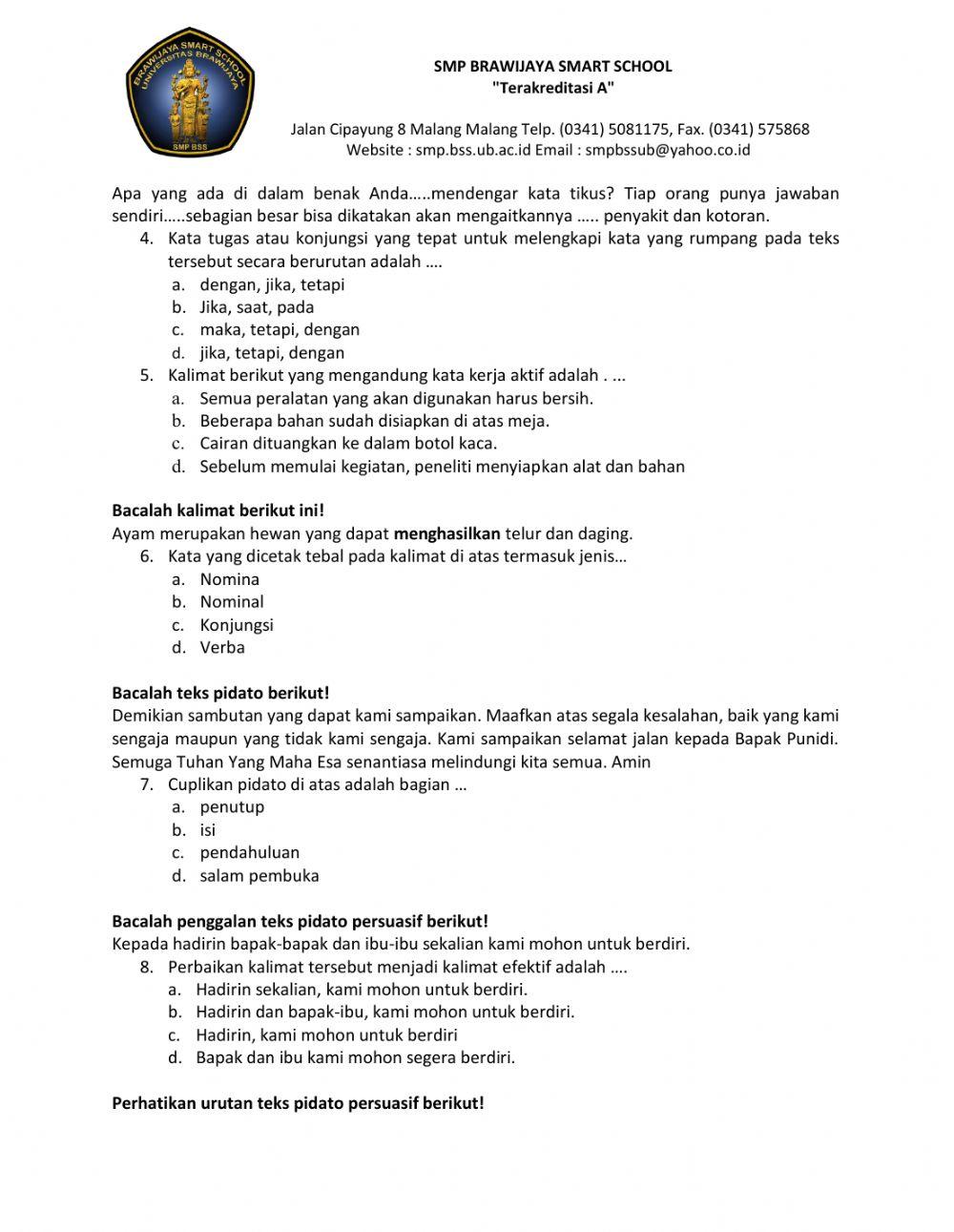 HER PAS Bahasa Indonesia Kelas 9