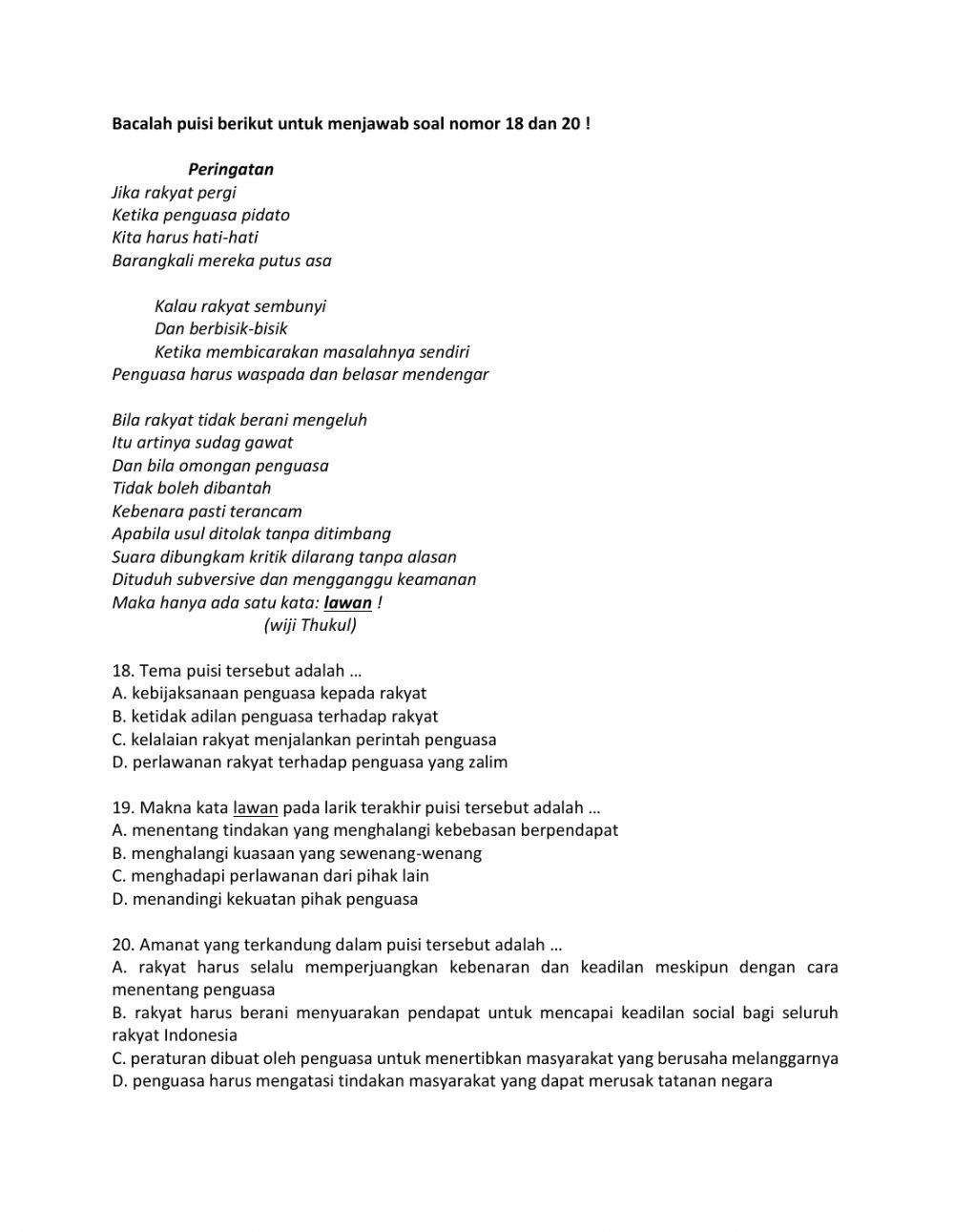 HER PAS Bahasa Indonesia Kelas 8