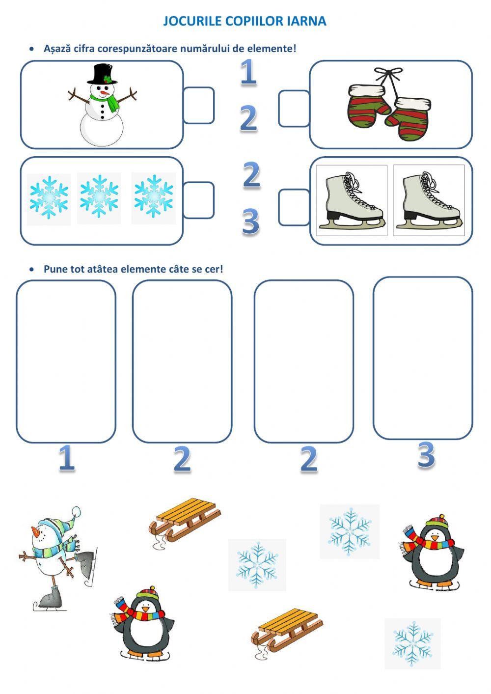 Jocurile copiilor iarna