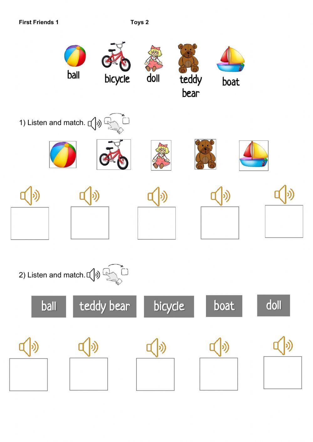 First Friends 1 - Toys 2 First Friends 1 - Toys 2