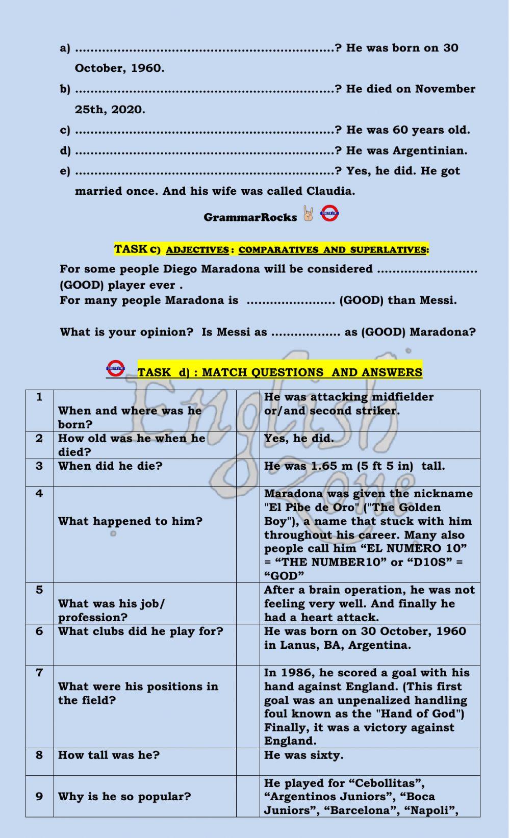 MEMORIES THAT ROCK : “NOVEMBER 25Th” ETERNAL MARADONA