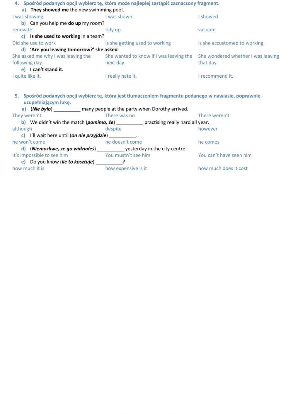 Matura podstawowa środki językowe 12