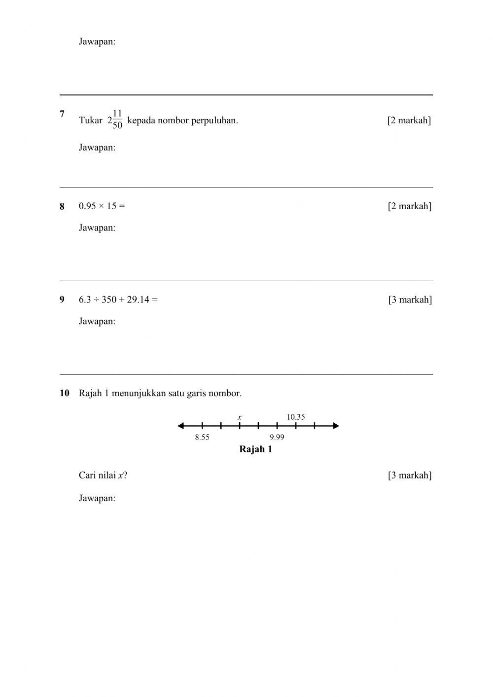 Praktis matematik spm mpak