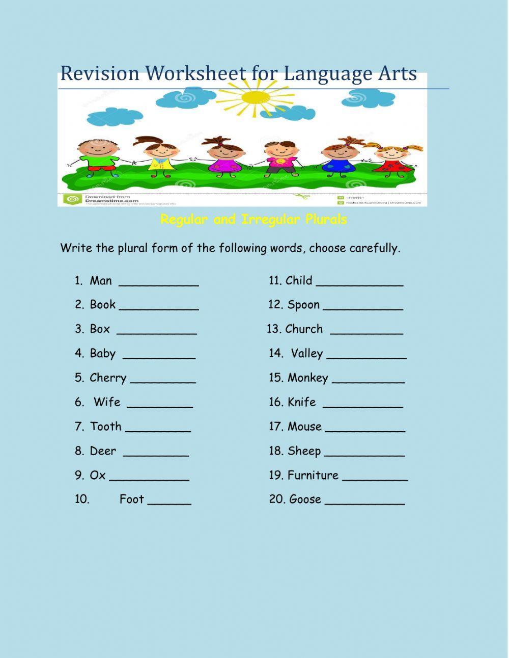 Regular and Irregular Plurals