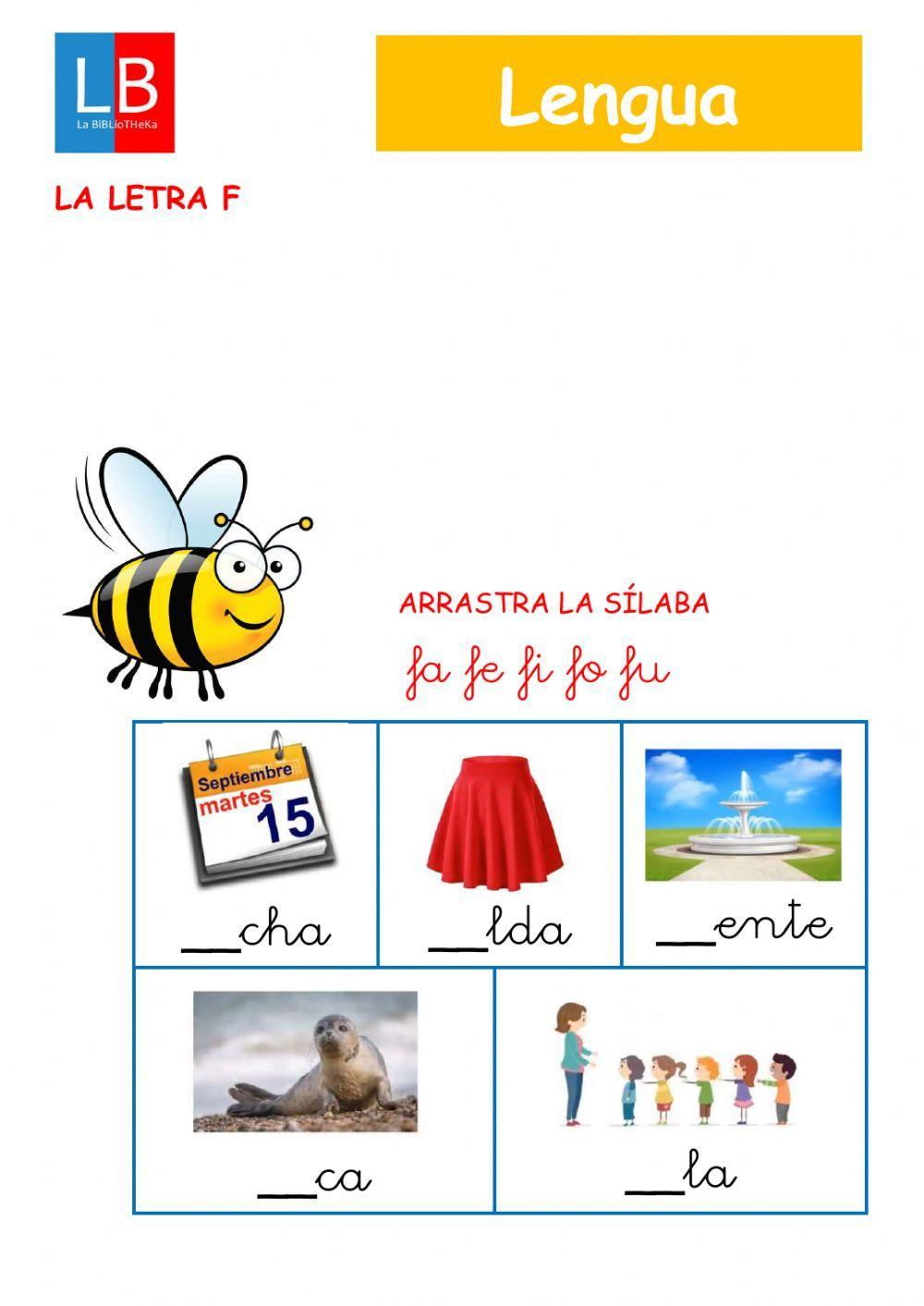 Lectura letra f fa fe fi fo fu