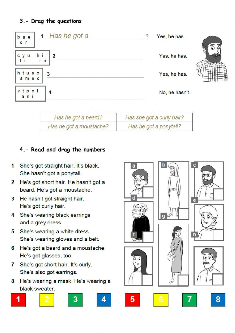 Unit 3 test 3º grade