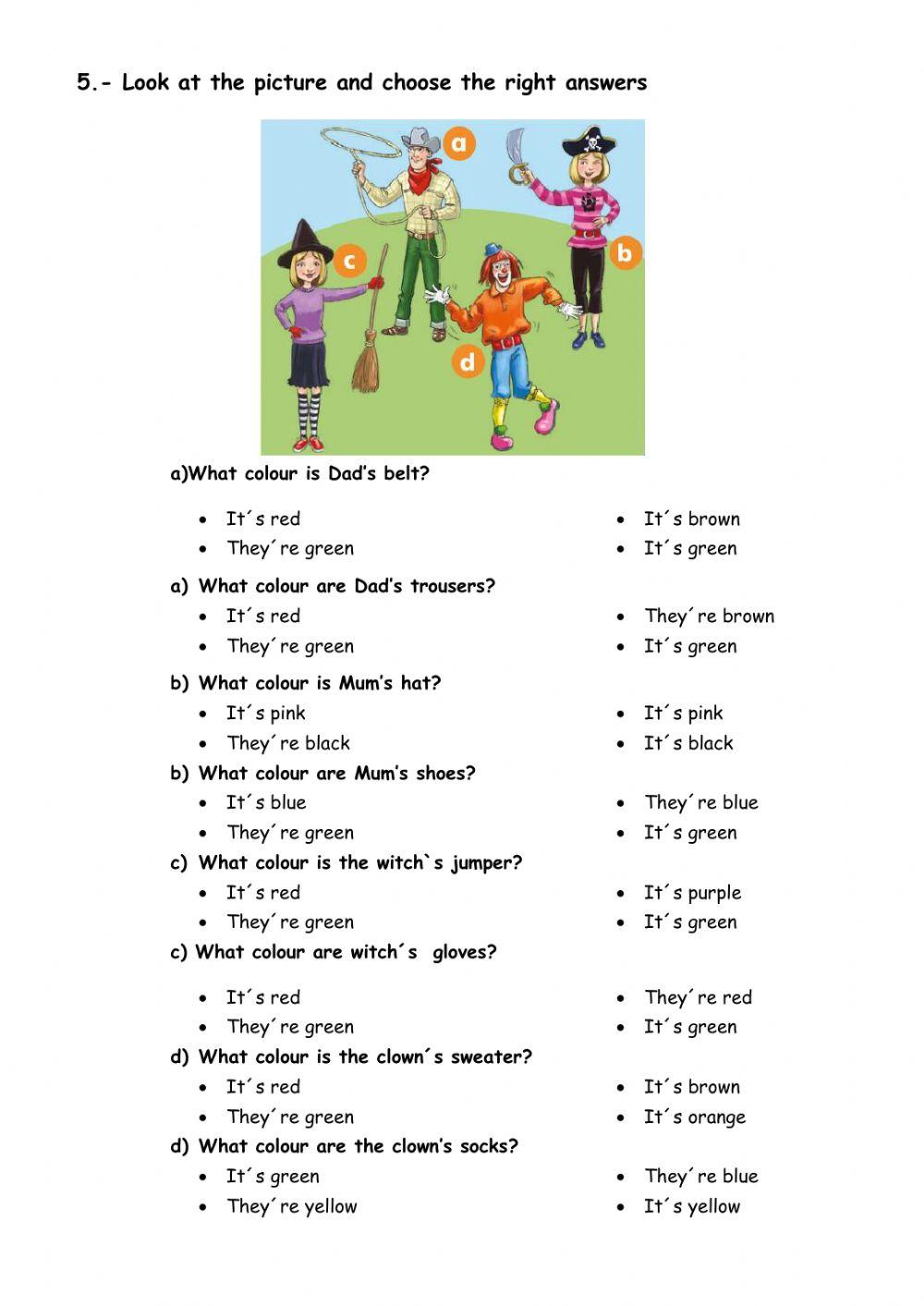 Unit 3 test 3º grade