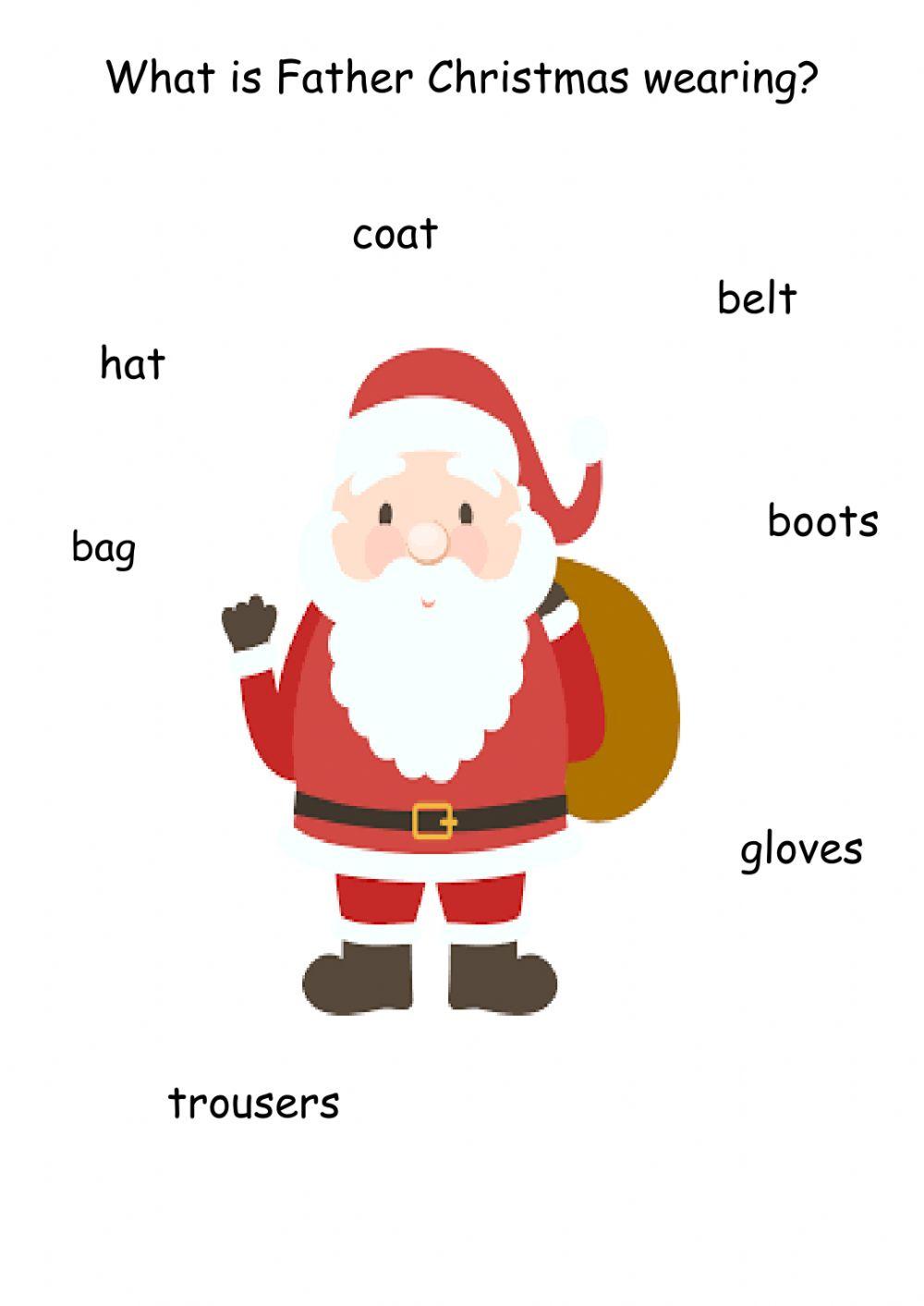 Silly Santa's clothes