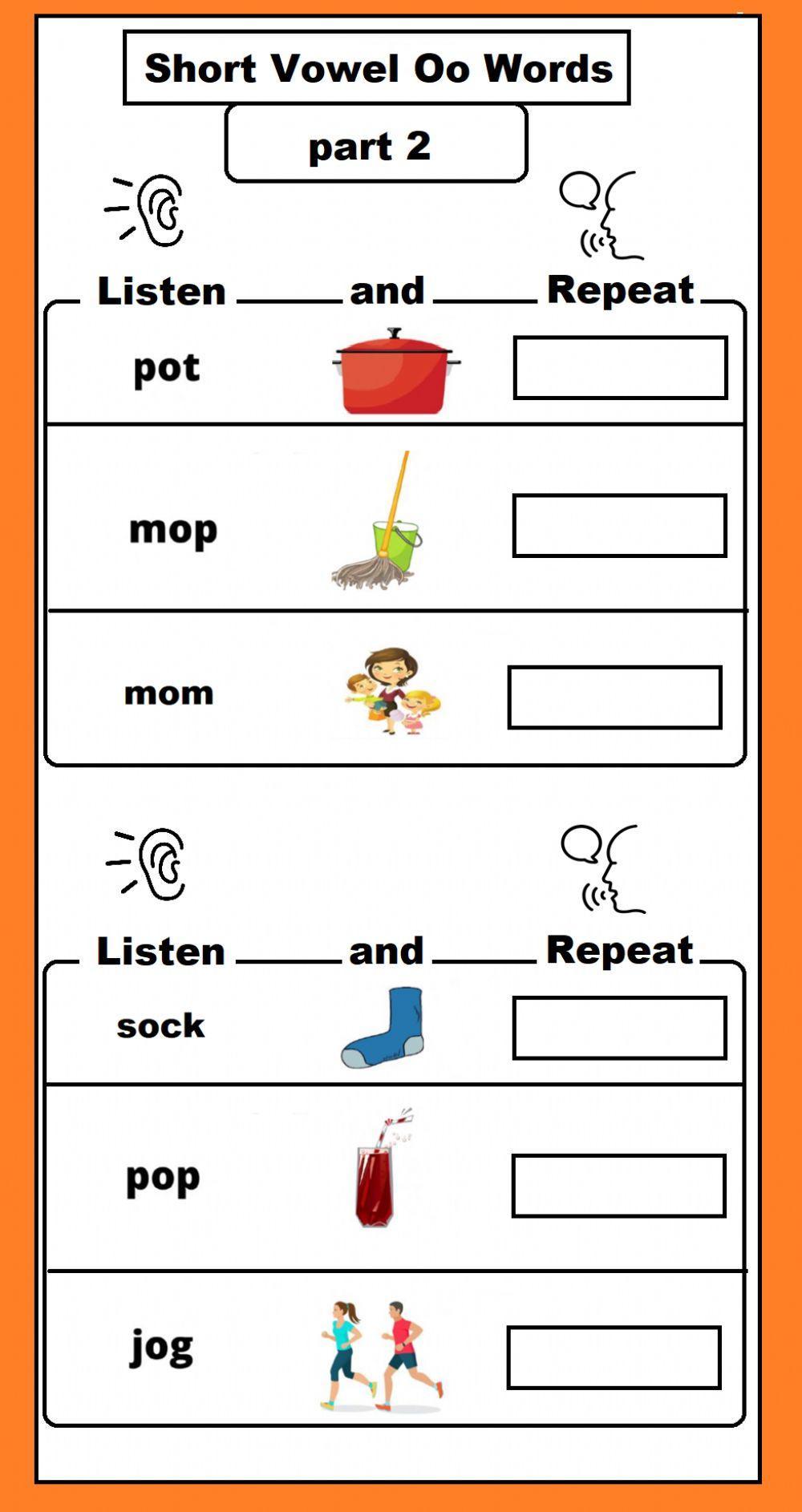 Short Vowel Oo Repeat Check 2