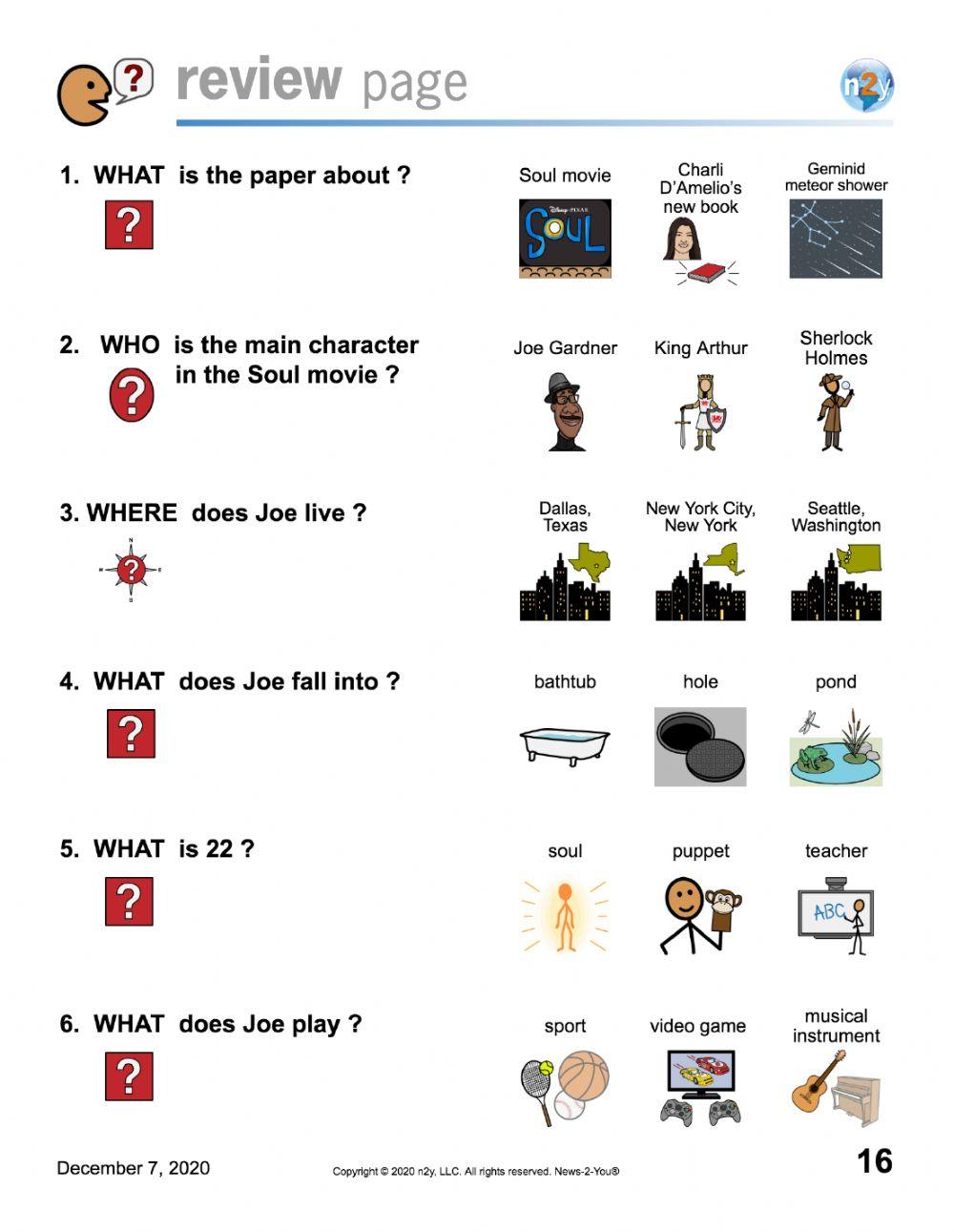 N2Y Soul Movie Regular online exercise for Live Worksheets