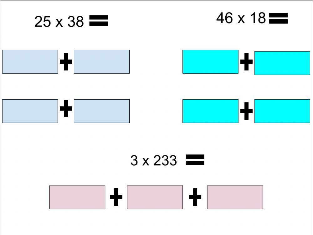 Area model multiplication interactive worksheet Live Worksheets
