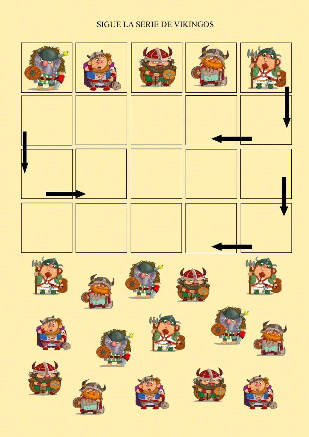 Sigue la serie de vikingos