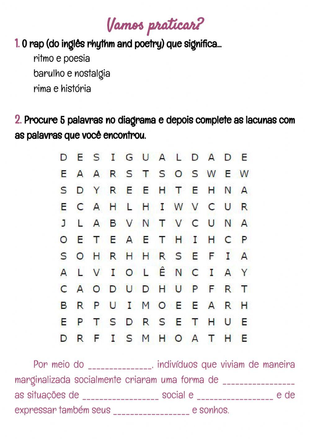 Rap: poesia, palavra e ritmo