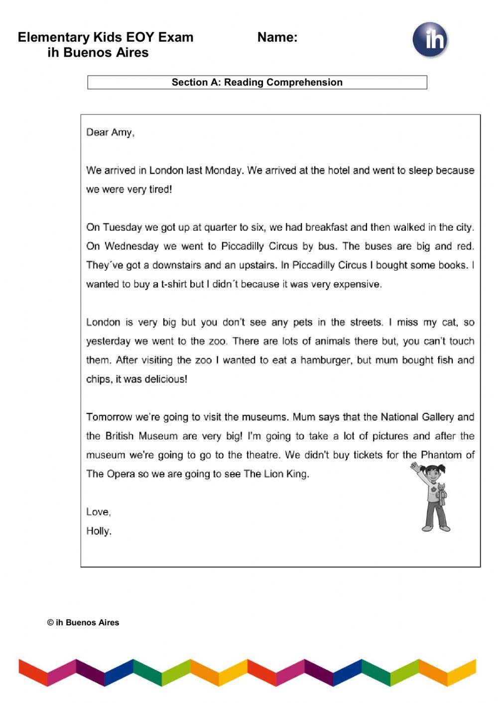 Elementary Kids 2020 Reading and Listening