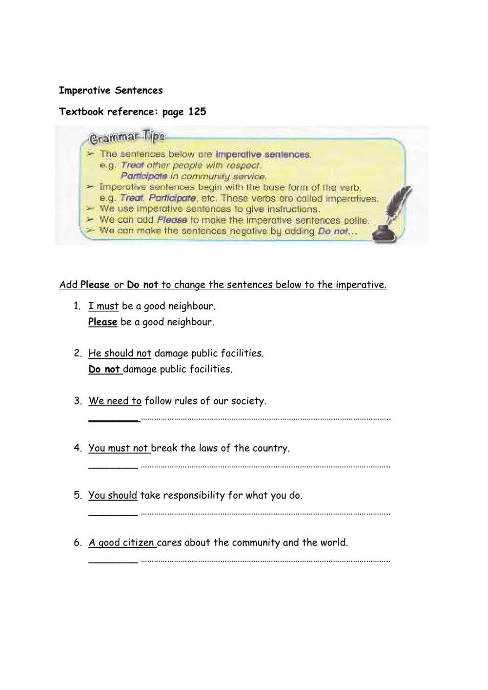 Year 5 English-Being a Good Citizen