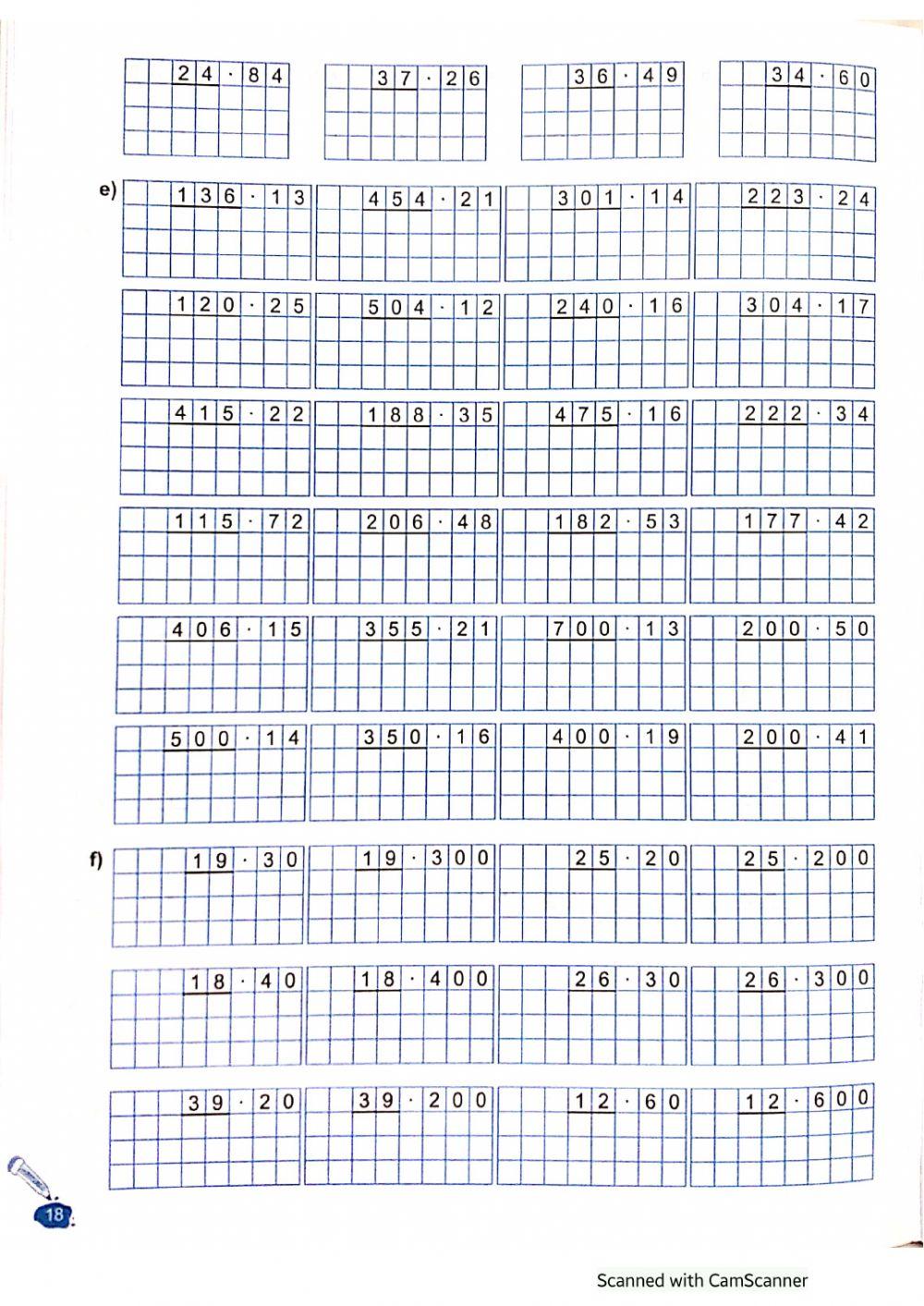 Szorzás kétjegyű számmal