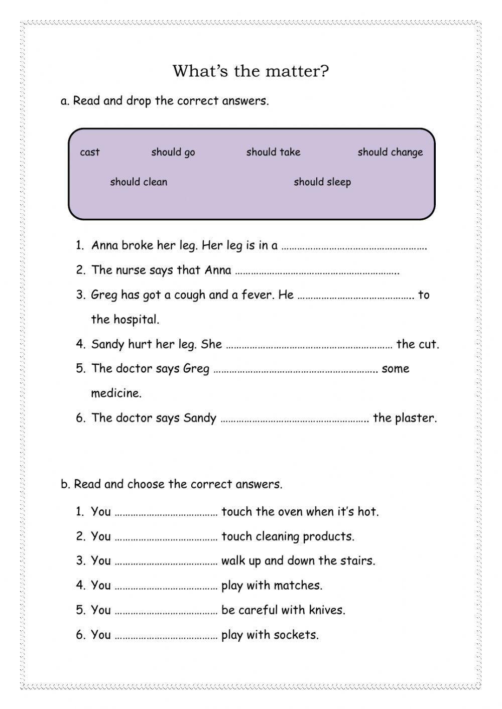 Should and Shouldn't