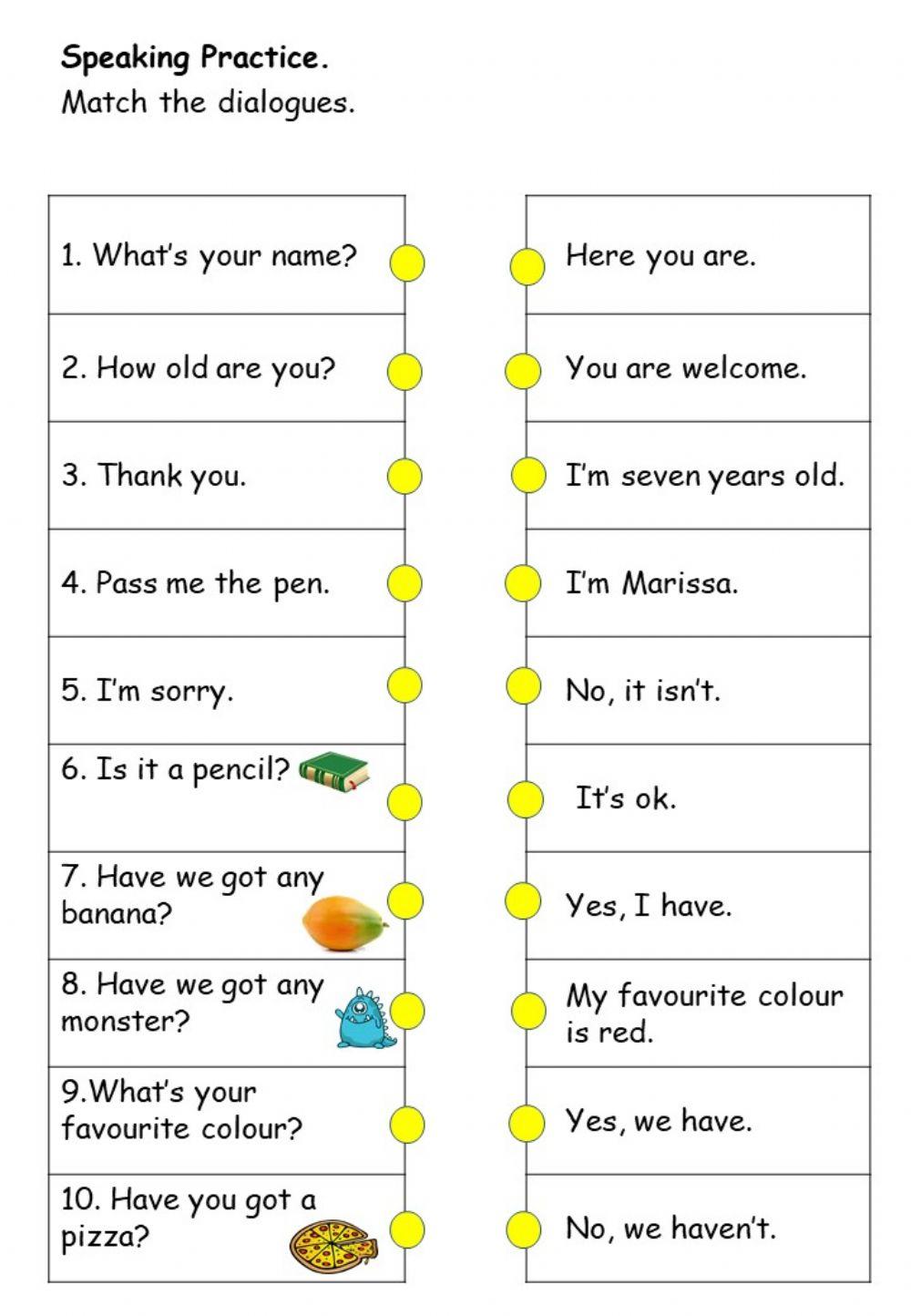 Cefr year 1: Revision (Dialogues)