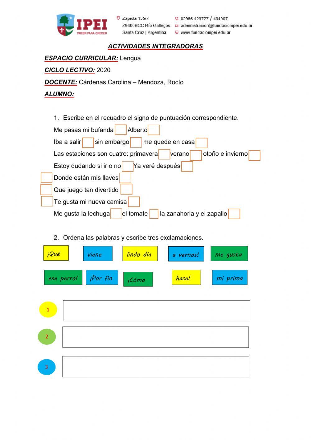 Lengua (S-19) worksheet | Live Worksheets