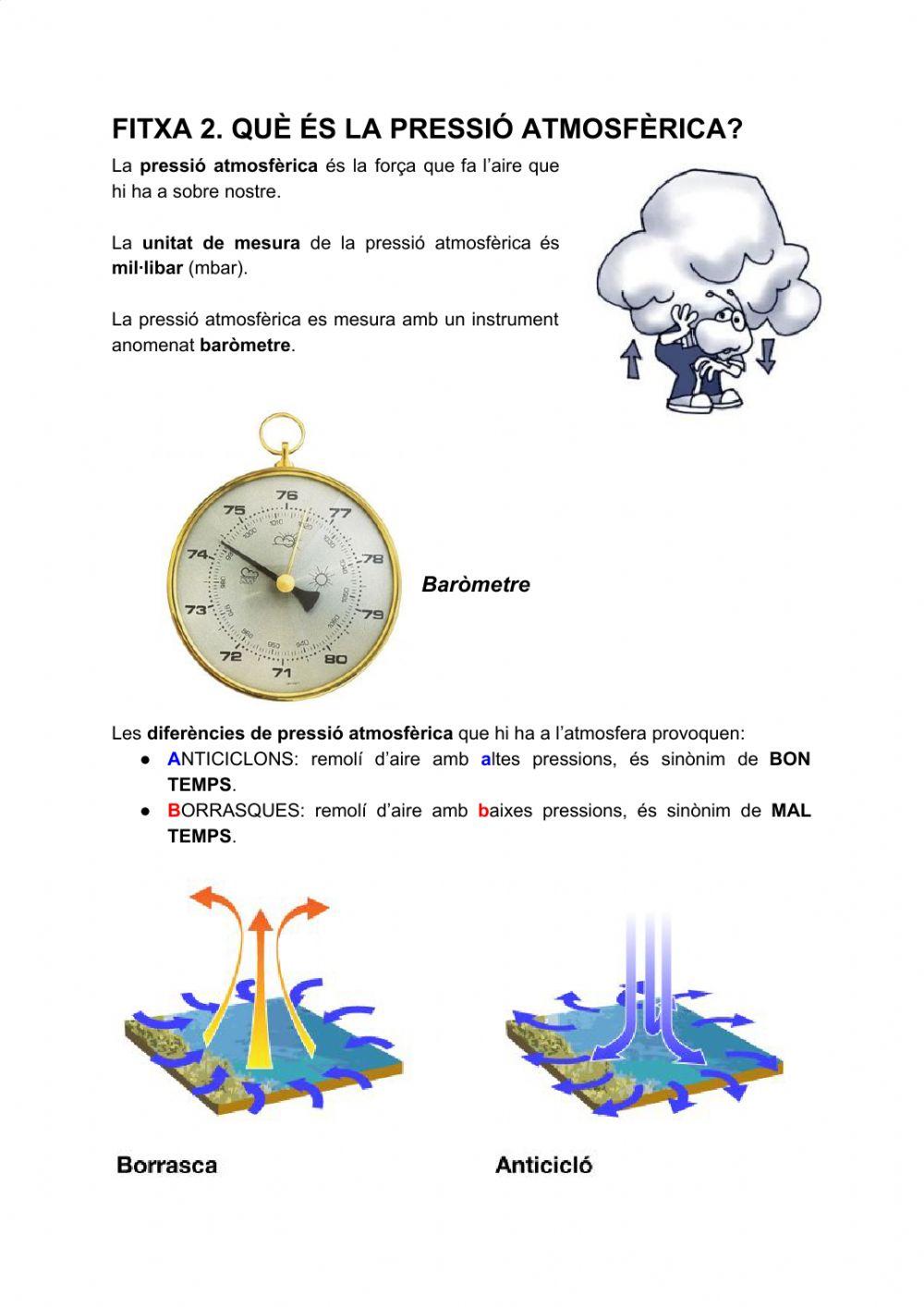 La pressió atmosfèrica