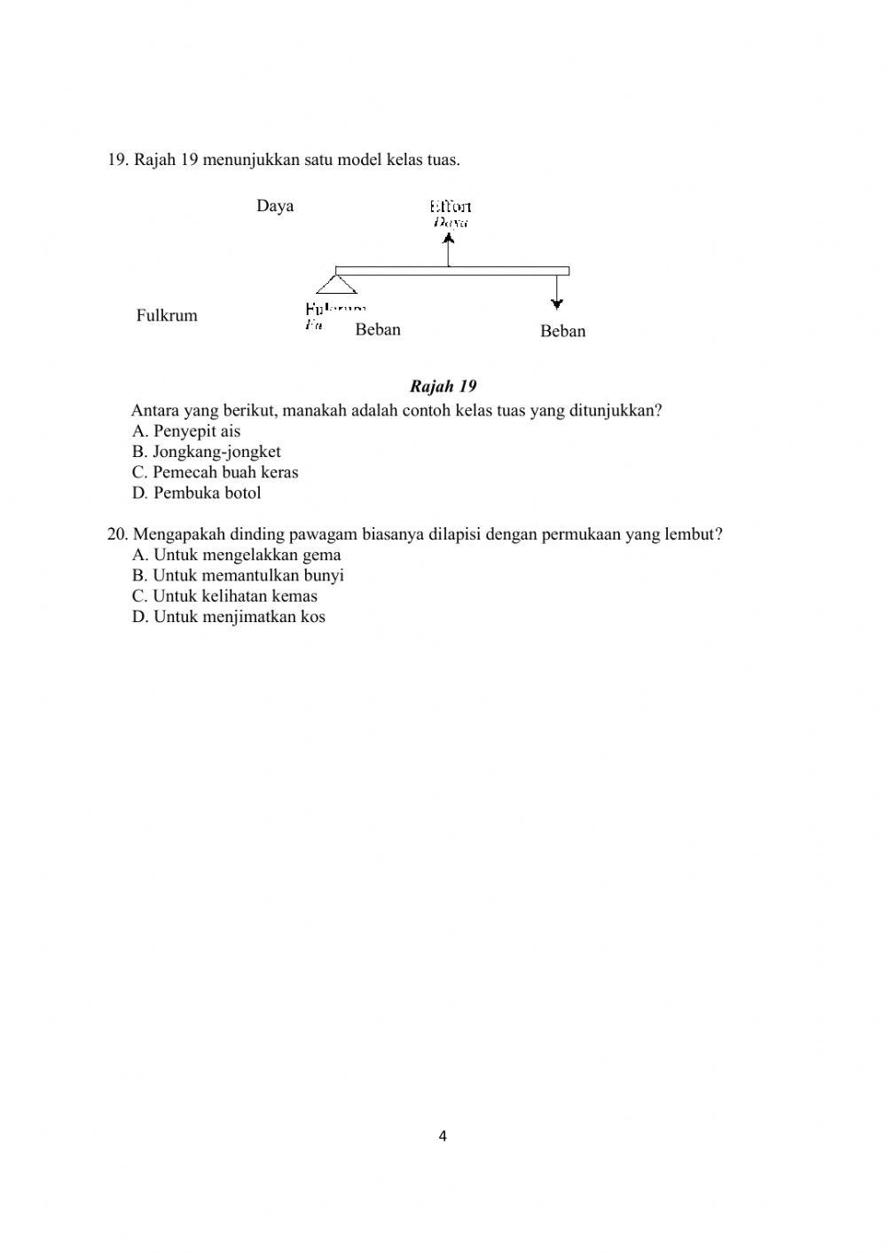 Praktis Akhir Tahun Sains Tingkatan 2 Set 2