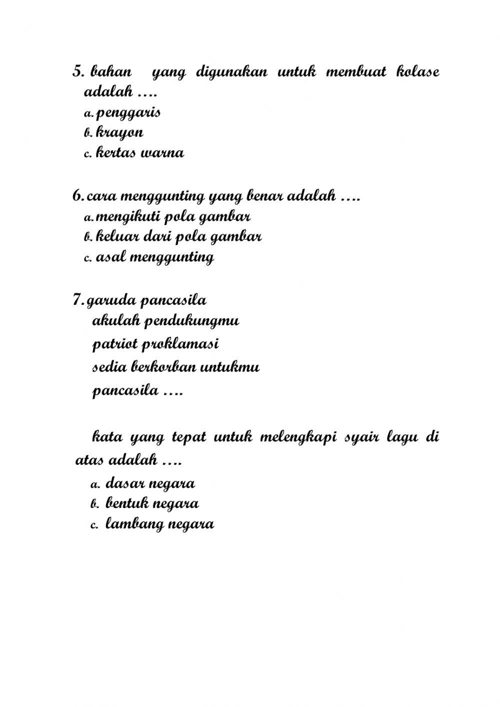 Penilaian Akhir Semester SBdP