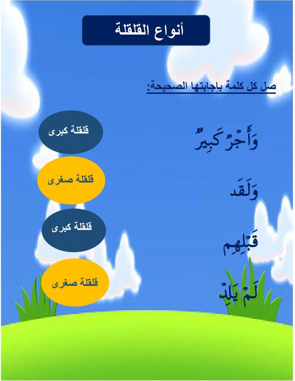 أنواع القلقلة