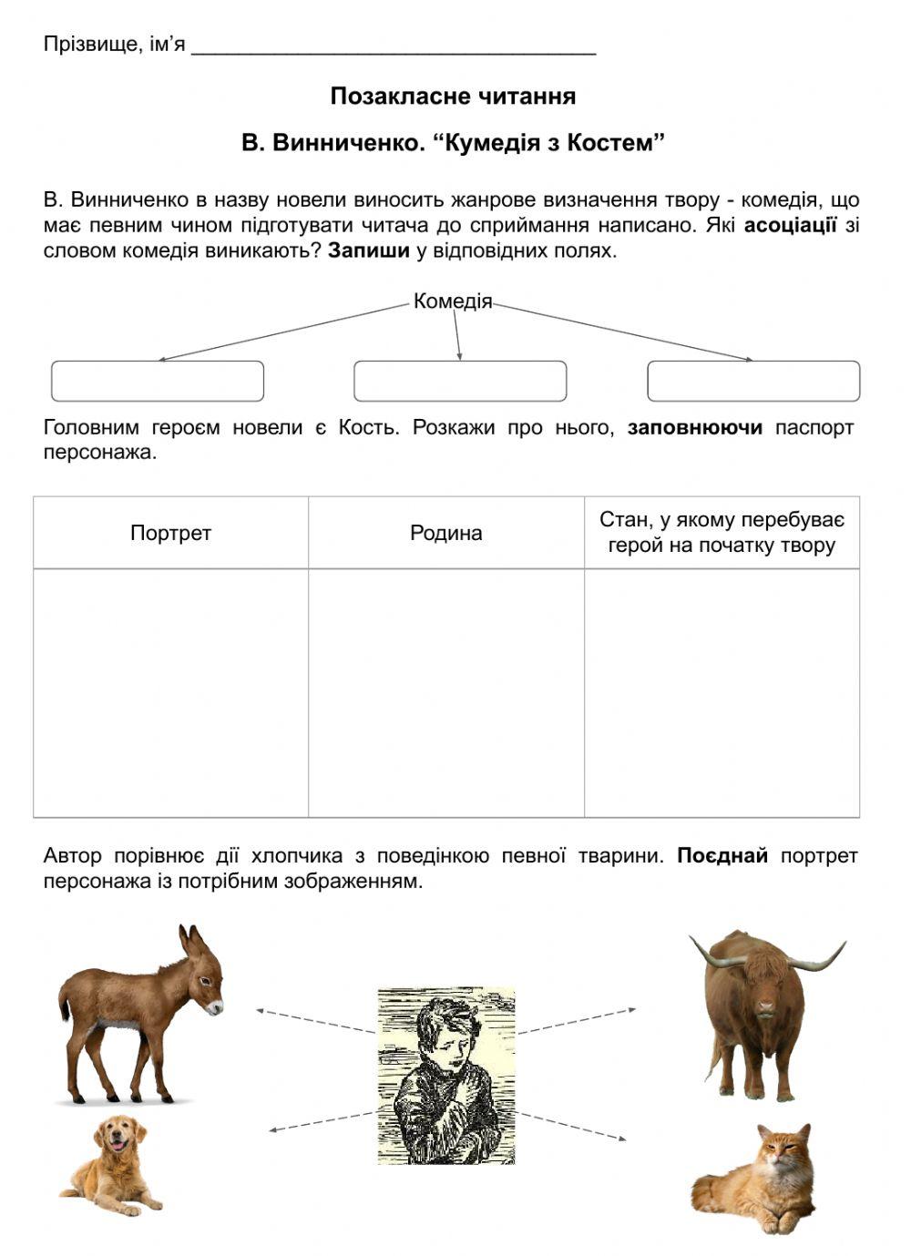 В. Винниченко. -Кумедія з Костем-