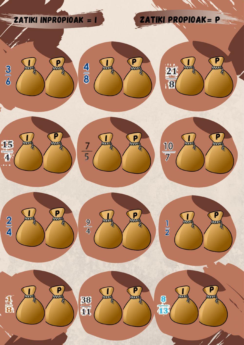 Zatiki propio eta inpropioak