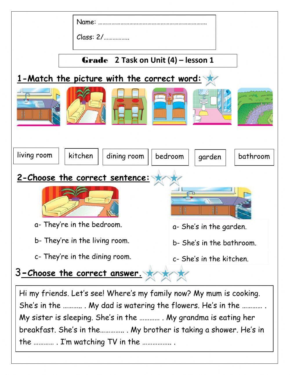 Grade 2 - Unit 2 - Lesson 1