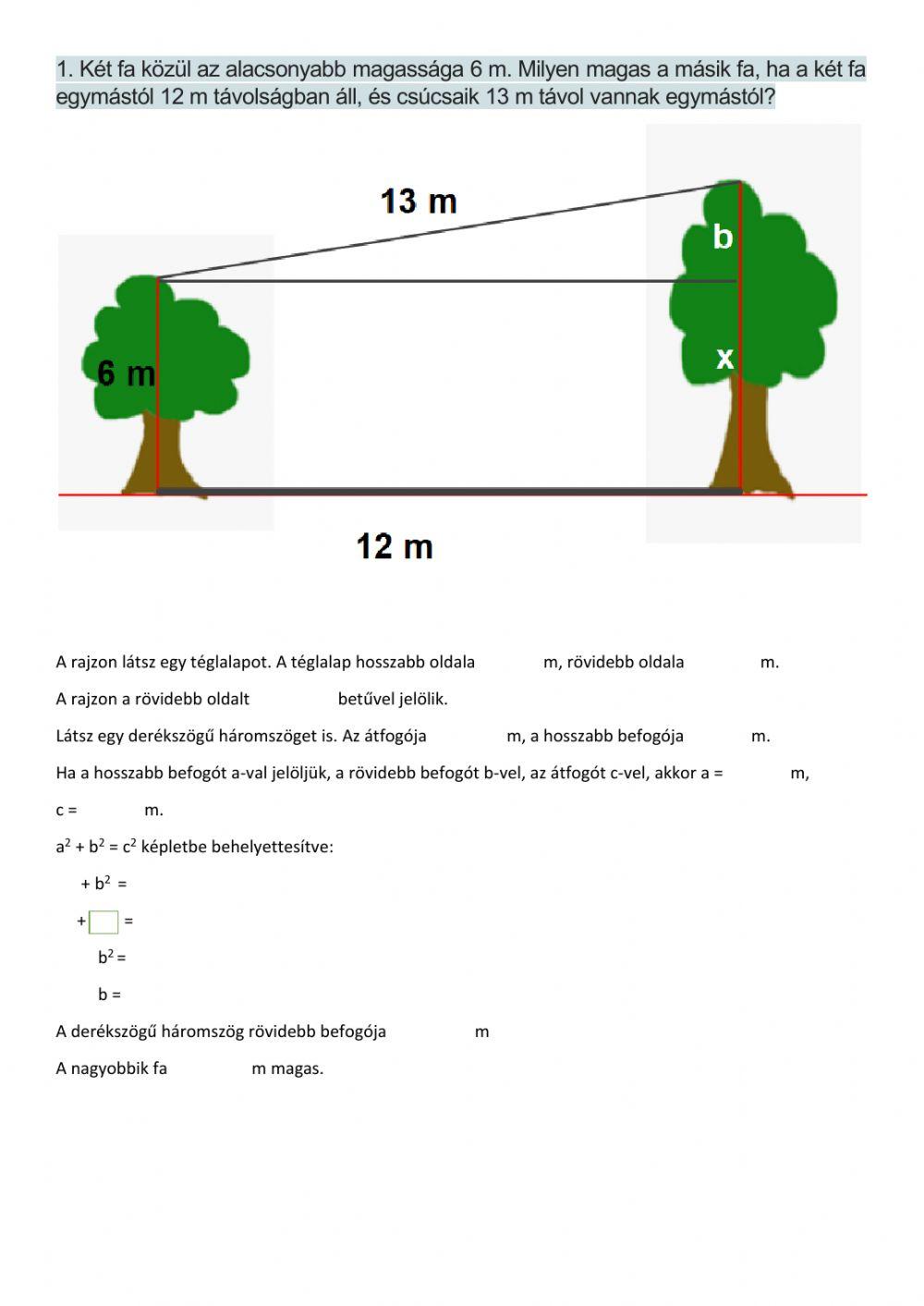 Pitagorasz tétel a síkban