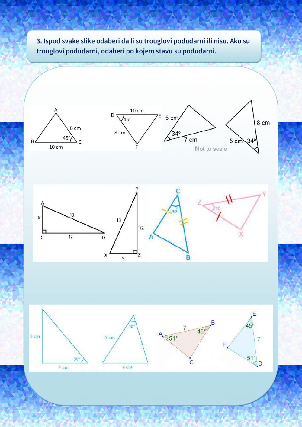 Podudarnost trouglova