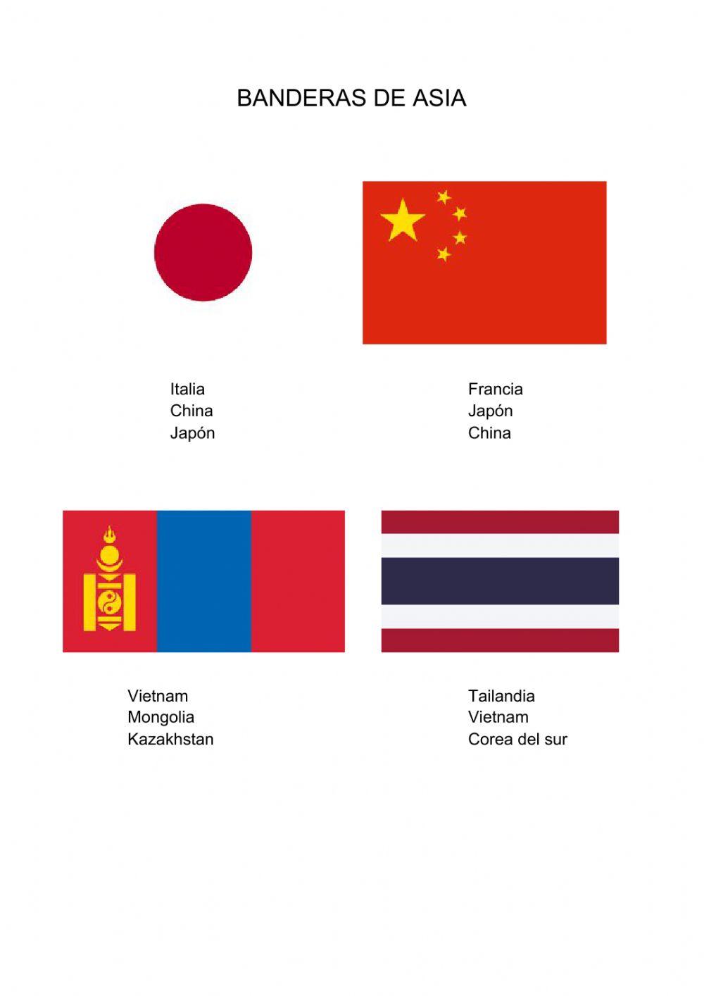 Banderas Asia