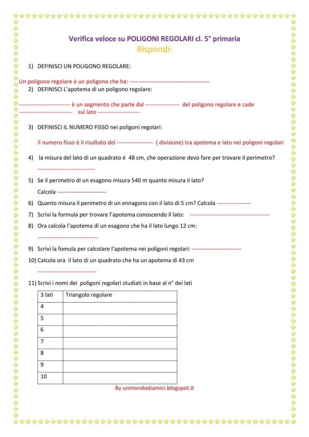 Verifica poligoni regolari