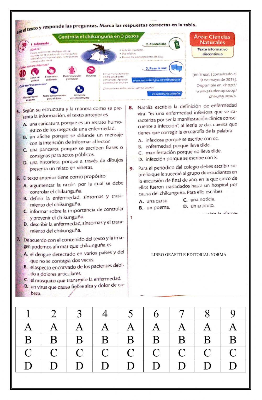 Evaluacion acumulativa cuarto poeriodo