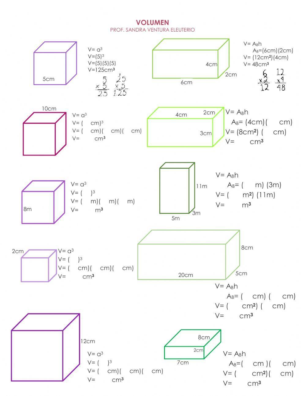 Evidencia 9. semana 16. tema: volumen