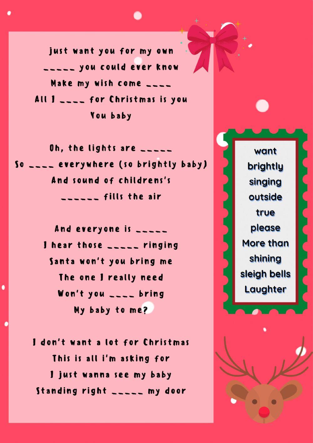 All I want for Christmas is you All I want for Christmas is you