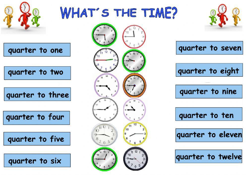 What-s the time? quarter to