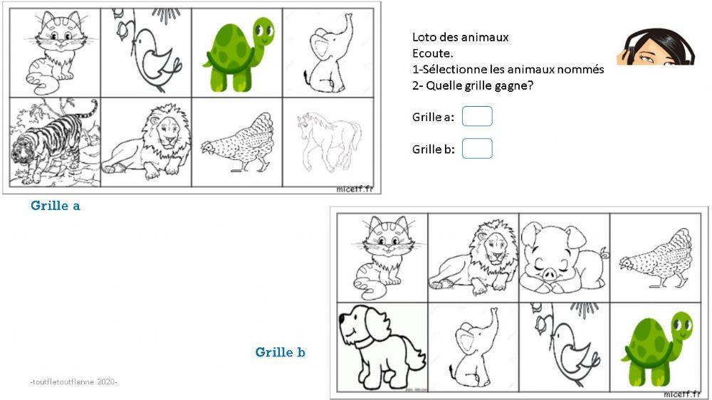 Loto des animaux