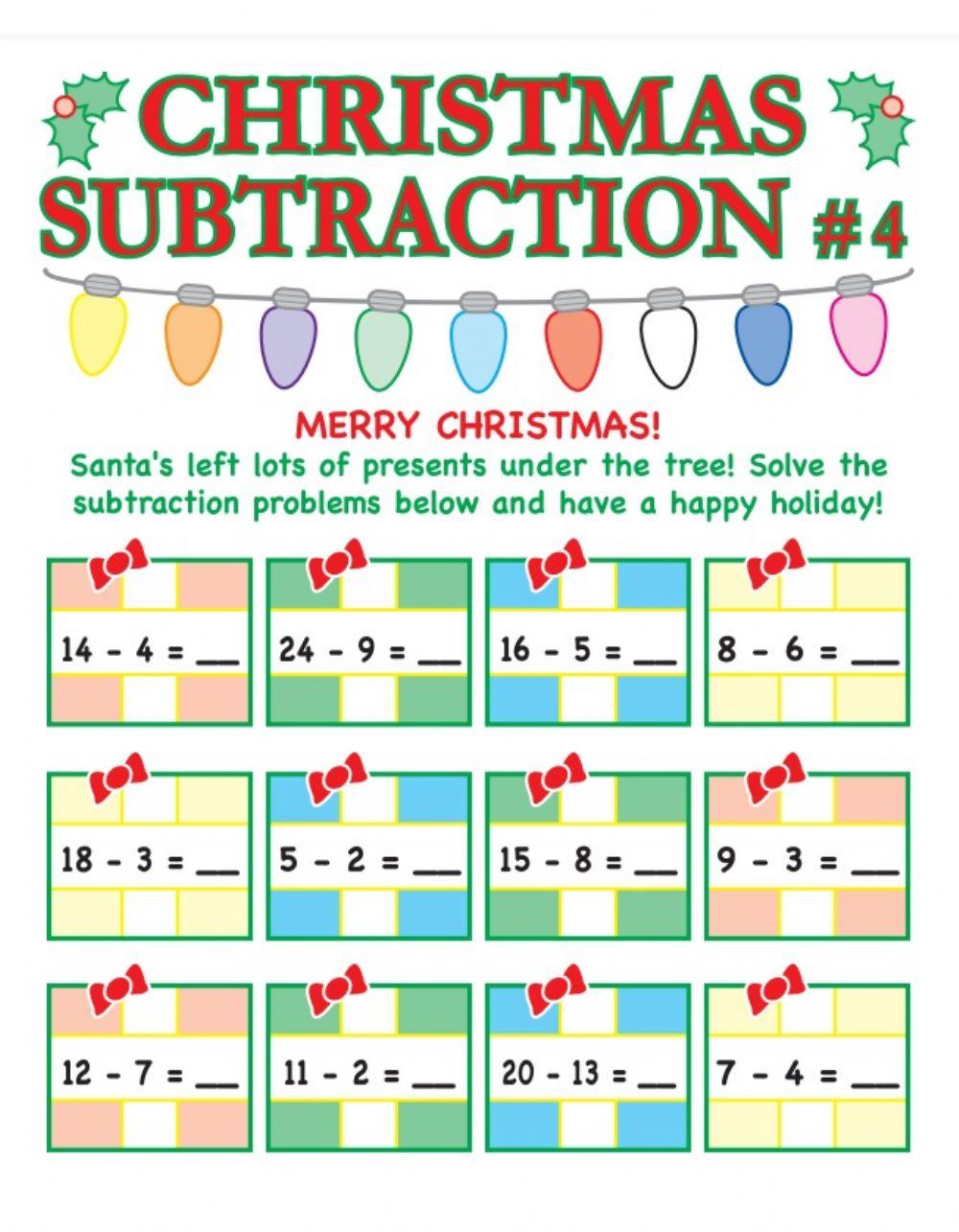 Subtraction Holiday