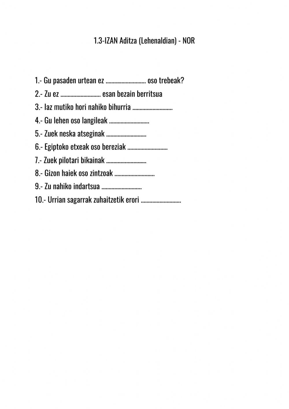 1.3.Izan-Lehenaldian