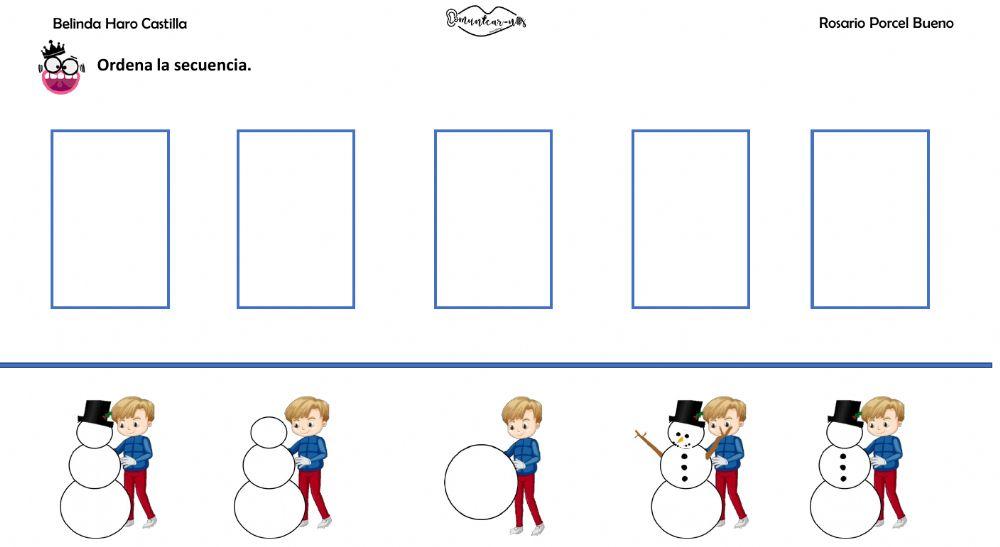 Navidad: secuencia de 5 elementos