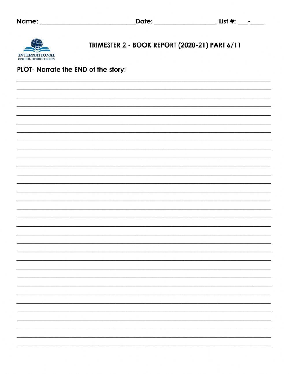 Book Report Part 6-11